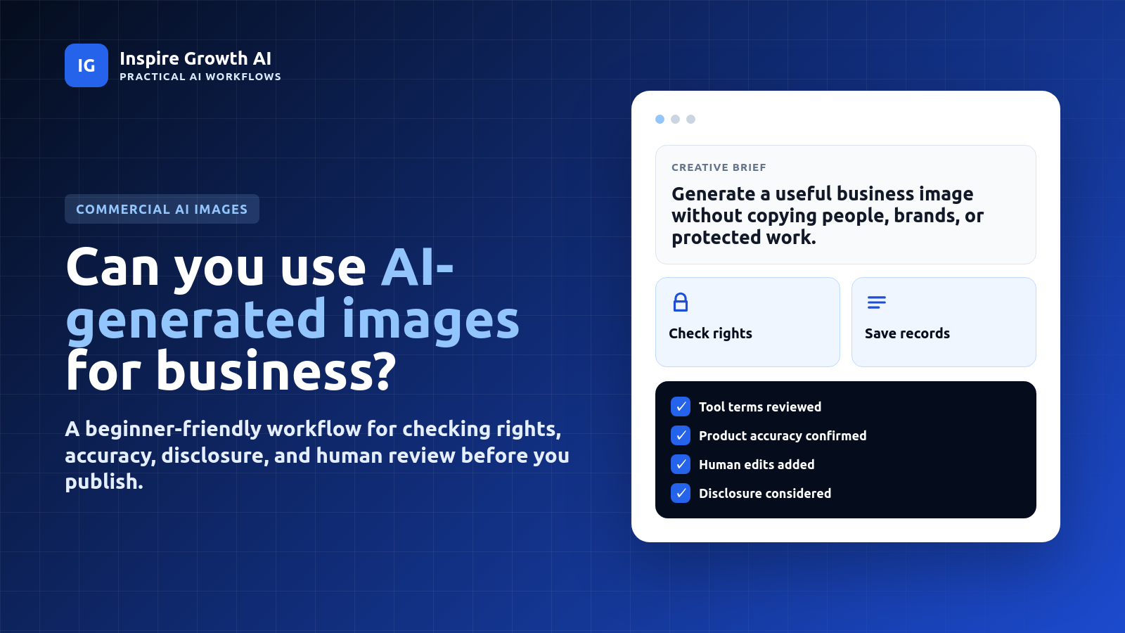 Can You Use AI-Generated Images Commercially? A Beginner’s Guide for Creators and Small Businesses