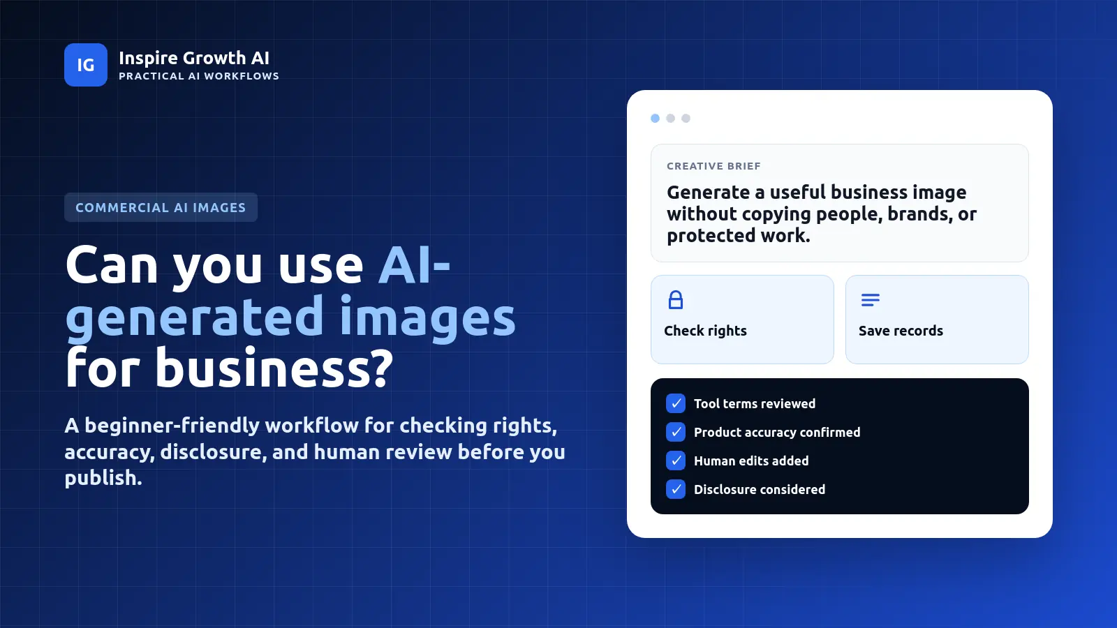 Can You Use AI-Generated Images Commercially? A Beginner’s Guide for Creators and Small Businesses